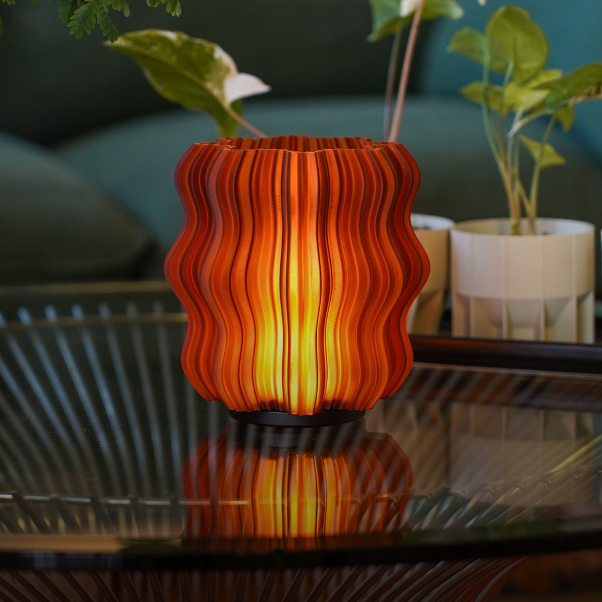 Cordless Mini Wavy Lamp