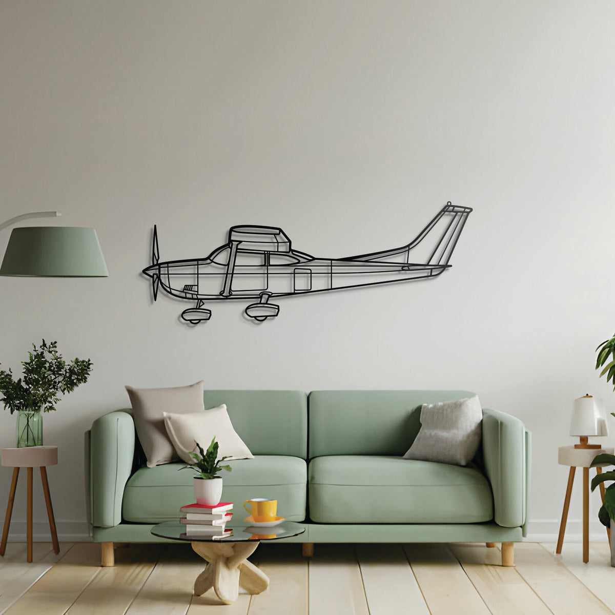182P Skylane Metal Aircraft Wall Art - NCP0001